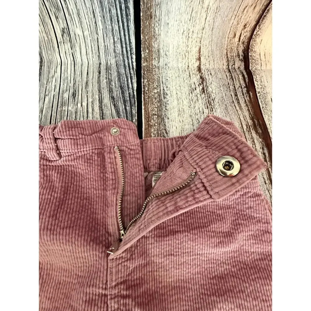 H&M Youth 8-9 YR Dusty Rose Corduroy Skirt